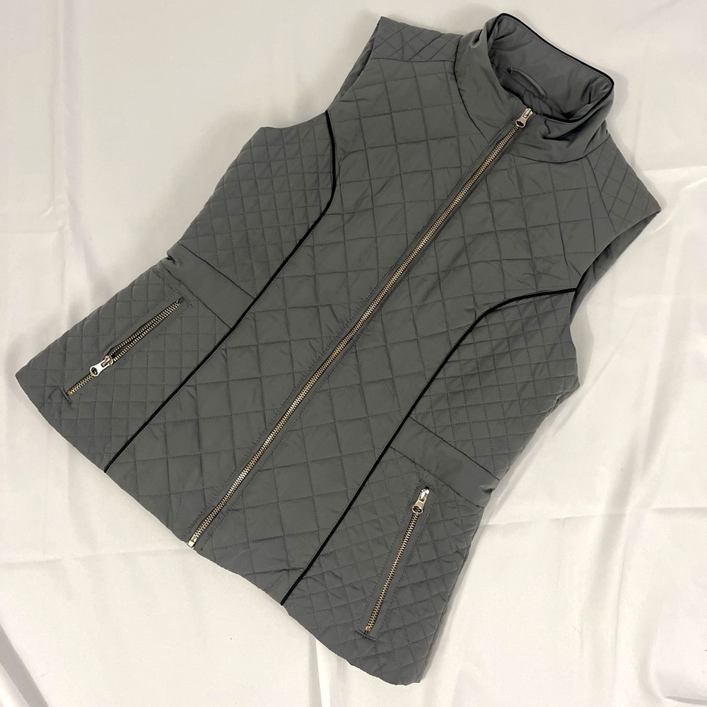 New York & Company Gray Jacket Vest